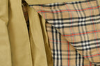 Vintage 1980s Plaid Lined Trench Coat Men's 40R /