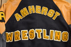 Vintage 1990s Amherst Wrestling Leather Varsity Jacket