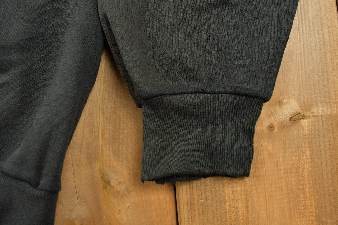 Vintage 1990s Blank Black Crewneck Sweatshirt