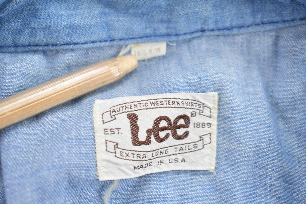 Vintage 1990s Lee Denim Button Up Shirt