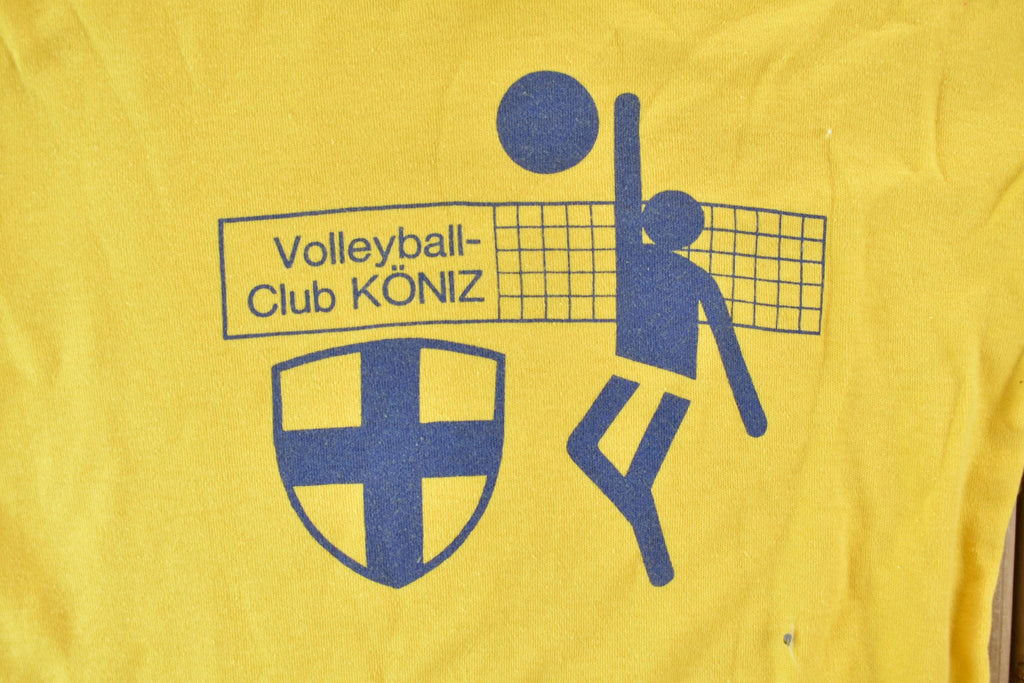 Vintage 1970s Single Stitch Koniz Volleyball Club Graphic T-Shirt