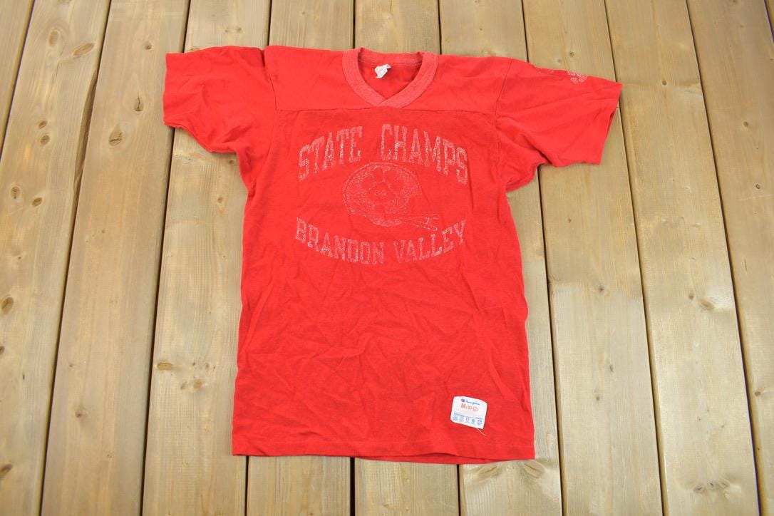 Vintage 1980s Brandon Valley State Champs Champion Jersey