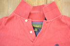 Vintage 1990s Timberland Red Quarter Button Tree Logo Button Up Shirt