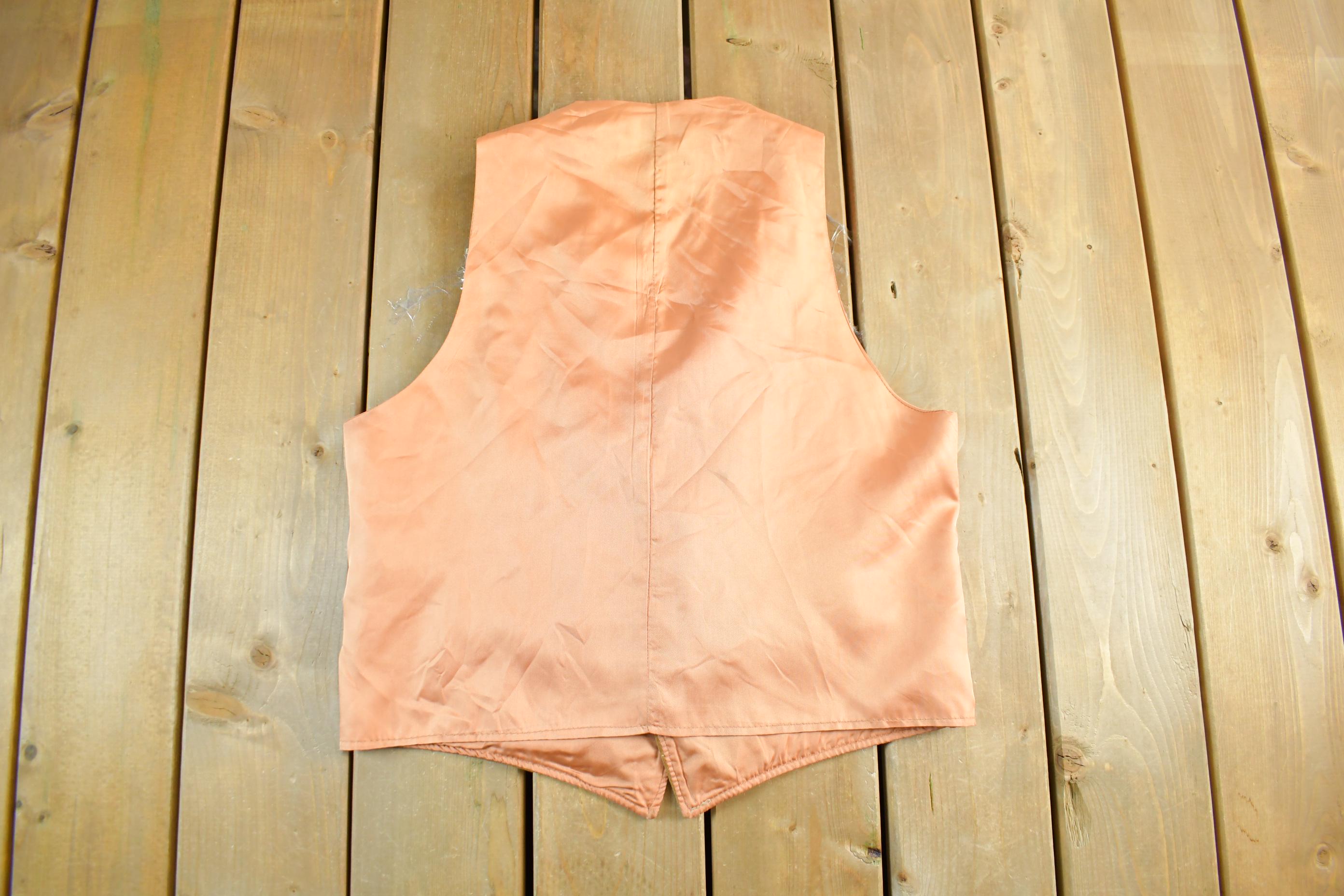 Vintage 1970s Genuine Leather Garments Leather Vest Men's S-M