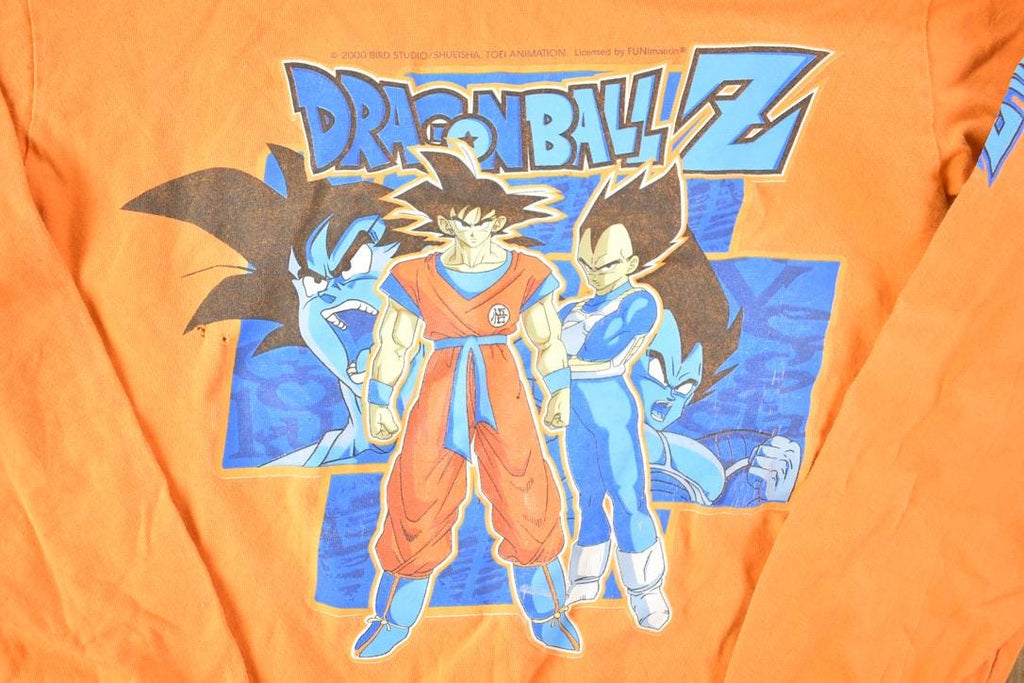 Vintage 1990s Youth Dragon Ball Z Souvenir Single Stitch Graphic Print Long Sleeve T-Shirt