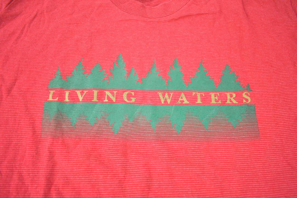 Vintage 1990s Living Waters Tennessee River Souvenir Travel T-Shirt Made In USA