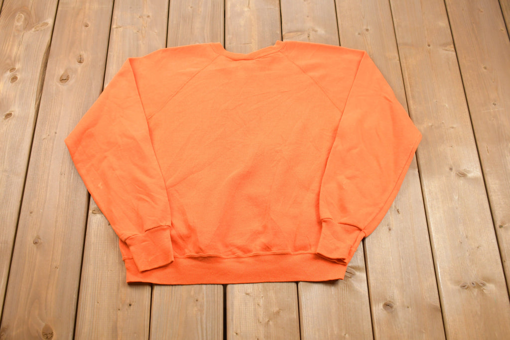 Vintage 1980s Blank Raglan Crewneck Sweatshirt