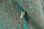 Vintage 1980s Floral Wool Mohair Knit Cardigan Sweater Women's XL