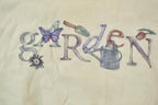 Vintage 1990s Garden Tools Cute Crewneck Nutmeg Sweater /