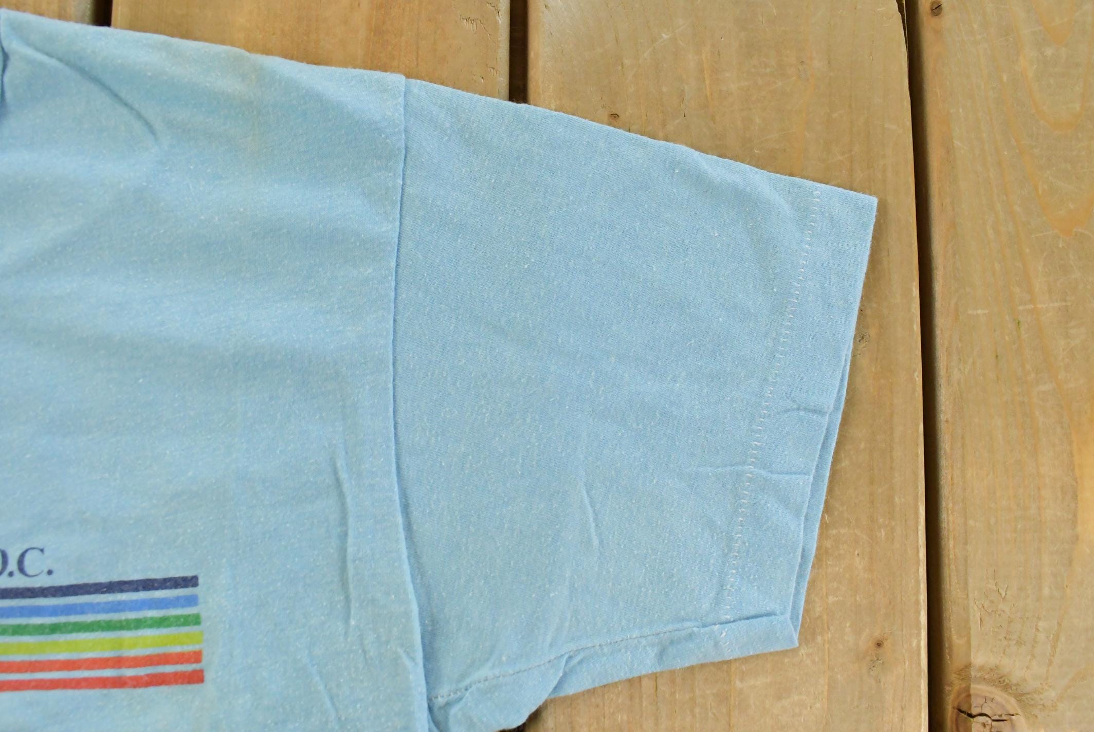 Vintage 1980s Washington DC Travel Souvenir Single Stitch Graphic Print T-Shirt Men's M