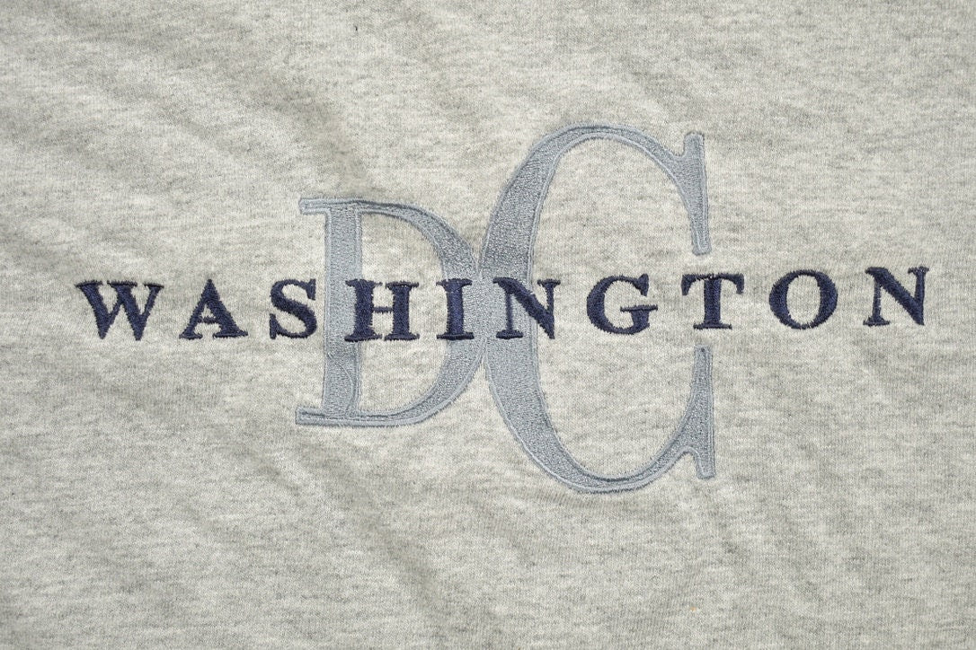 Vintage Washington DC Embroidered Souvenir T Shirt