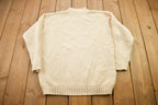 Vintage 1990s Wainscot Cable Knit Turtleneck Sweater