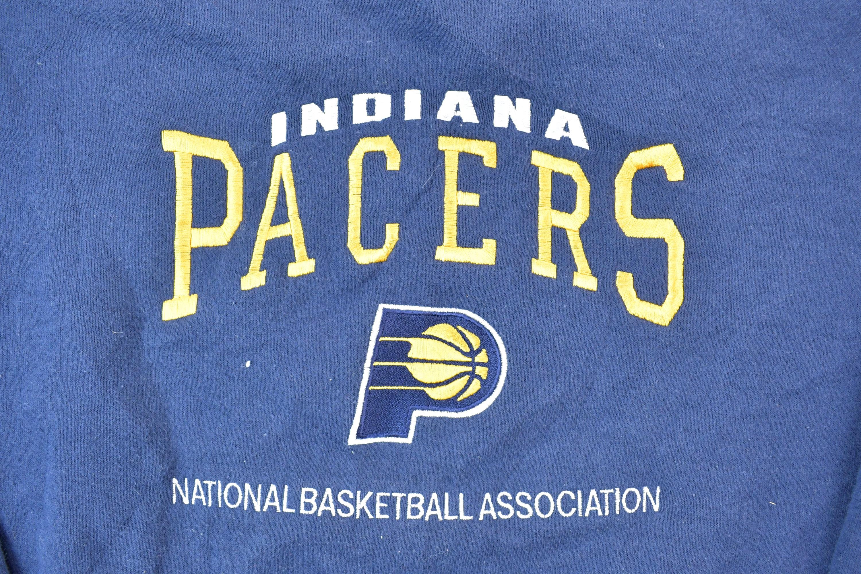 Vintage 1990s Indiana Pacers Nutmeg Mills NBA Crewneck Sweatshirt