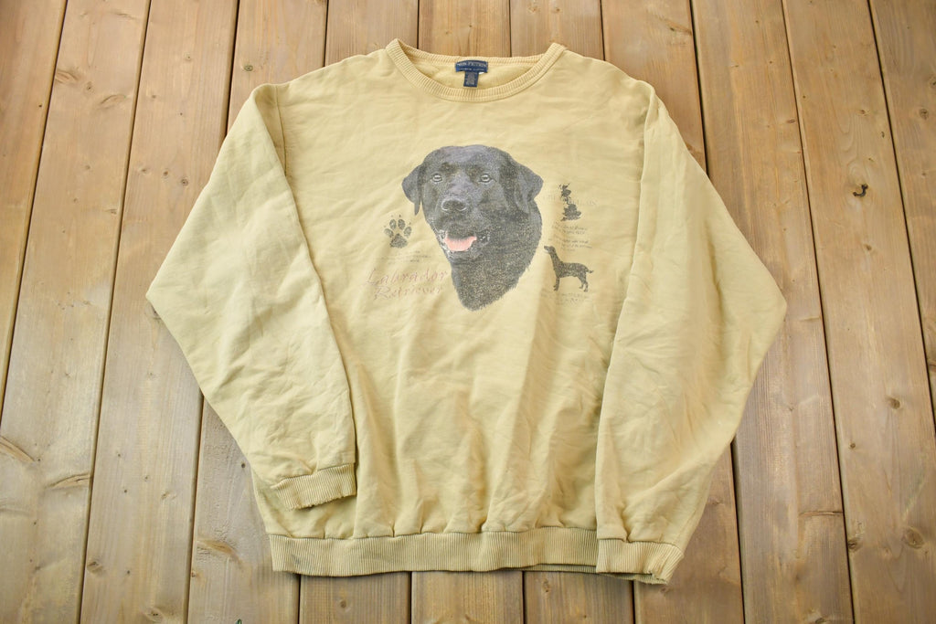 Vintage 1990s Labrador Retriever Nonfiction Crewneck / Souvenir / Vintage Sweatshirt / Outdoorsman / Wilderness Sweatshirt / Made In Canada