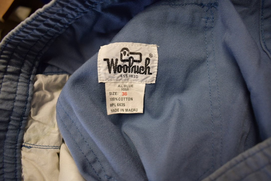 Vintage 1970s Woolrich Blue Trousers Size