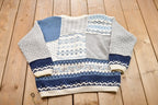 Vintage 1990s Id Distinctions Knitted Button Up Cardigan Sweater