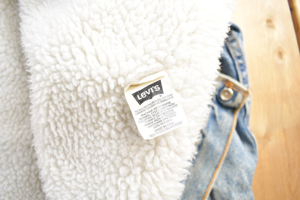 Vintage 1990s Levi's Sherpa Lined Jean Jacket