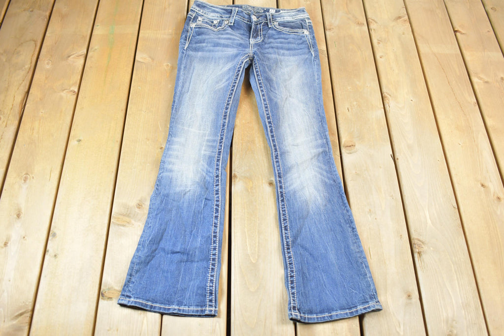 Vintage Y2K Miss Me Bedazzled Low Rise Jeans Size 27x30
