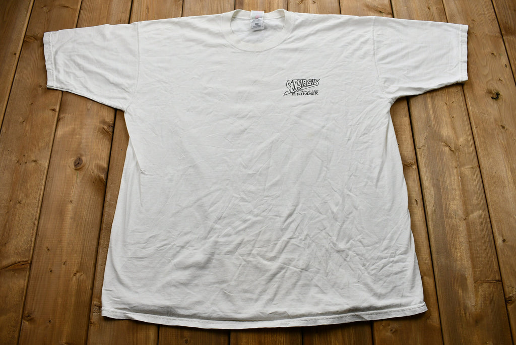 Vintage 1998 Sturgis Black Hills Thunder Motorcycle Rally T-Shirt