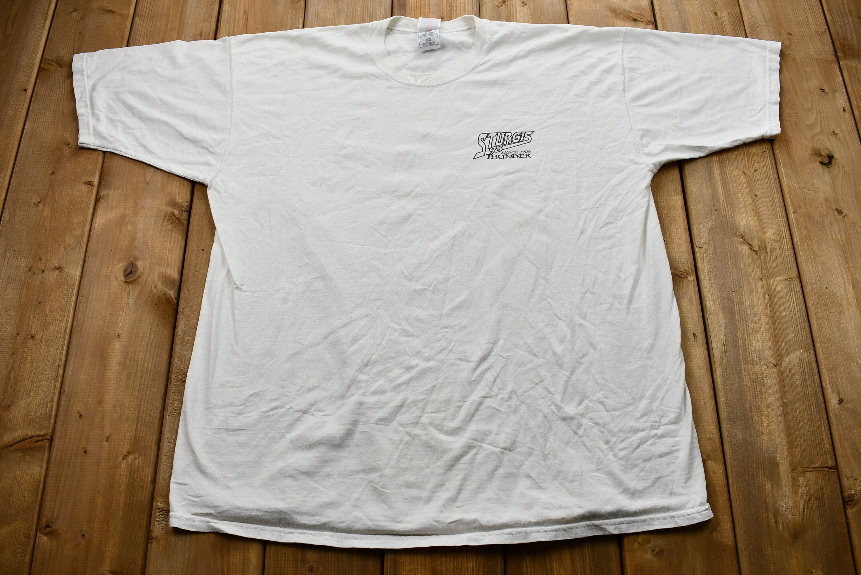 Vintage 1998 Sturgis Black Hills Thunder Motorcycle Rally T-Shirt