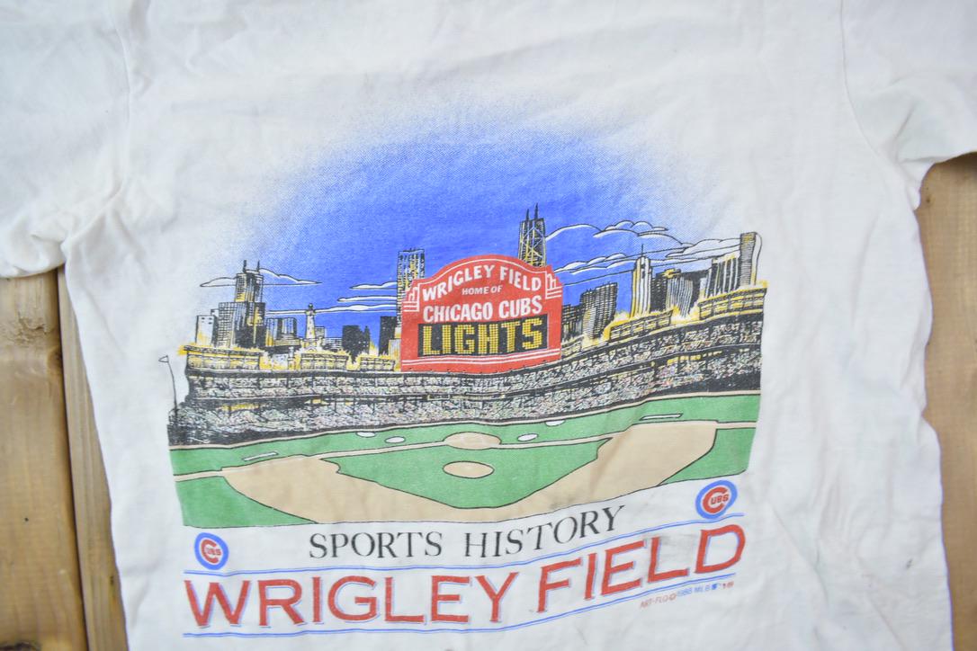 Vintage 1988 Chicago Cubs MLB Wrigley Stadium Graphic T-Shirt