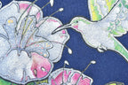 Vintage 1990s Branson Miller Hummingbird Gold Floral Design Crewneck