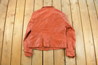 Vintage 1990s Bermans Leather Jacket Women's S
