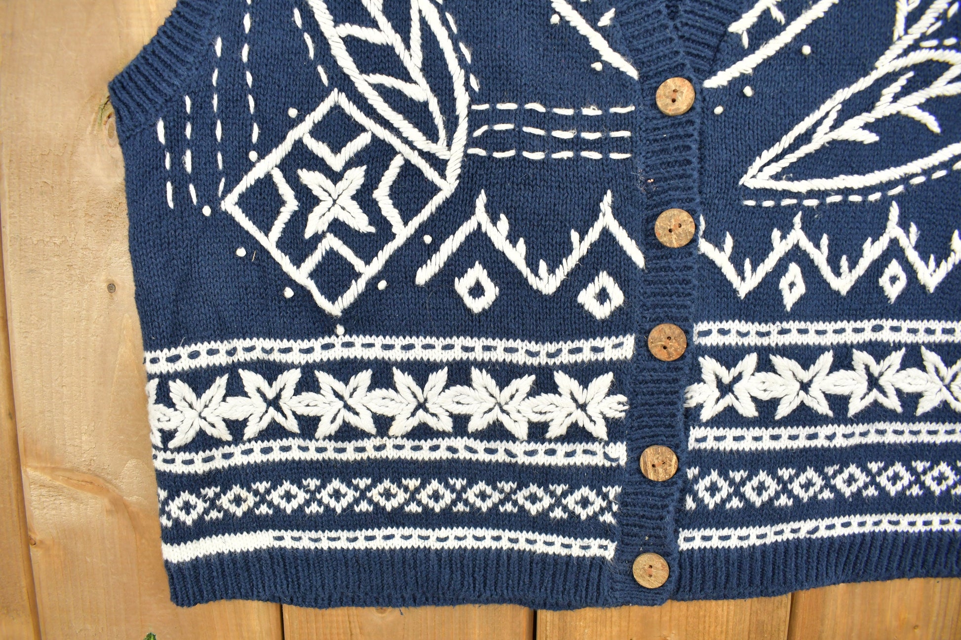 Vintage 1990s Christopher And Banks Knit Cardigan Sweater Vest