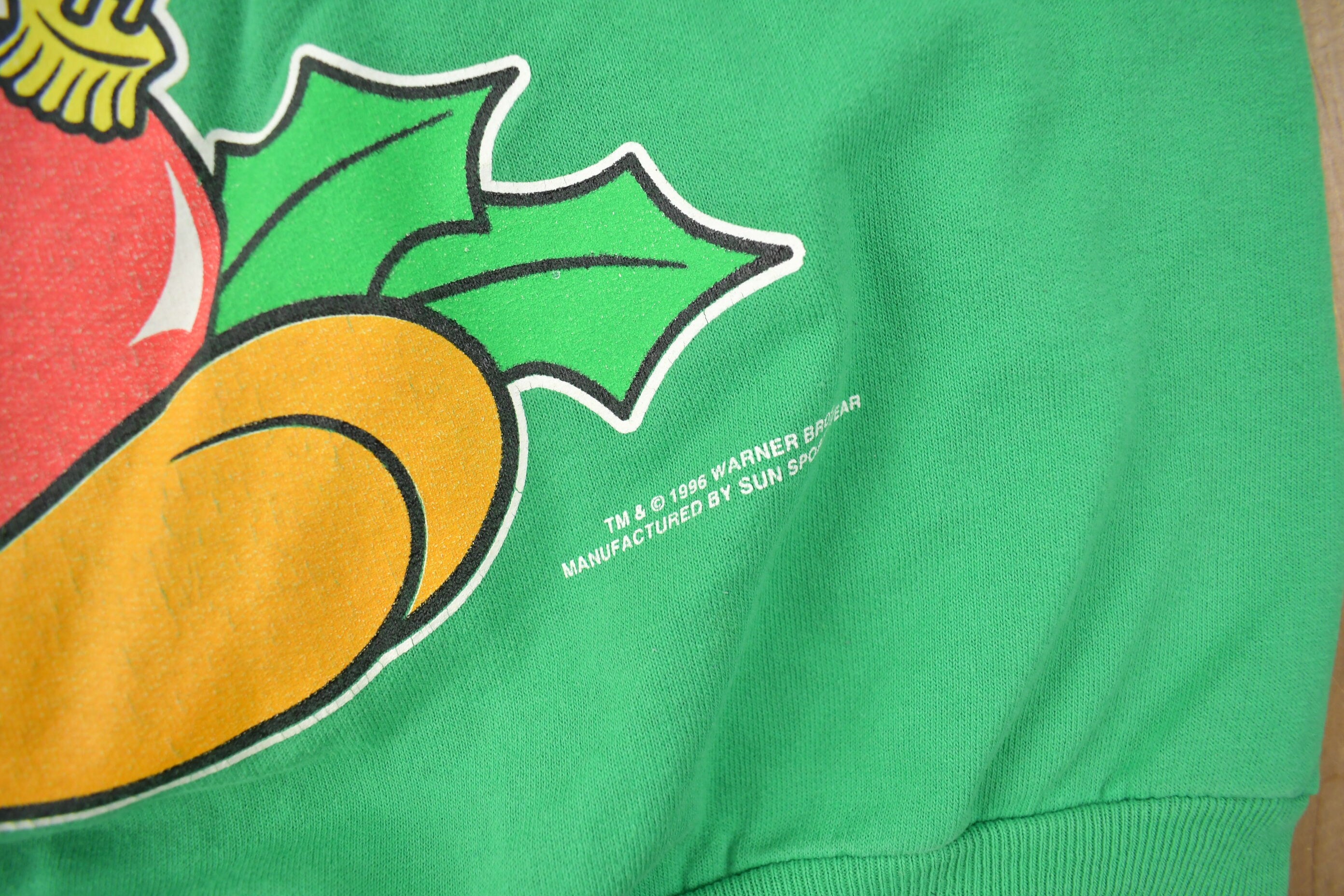Vintage 1996 Looney Tunes Tweety Bird Christmas Theme Crewneck