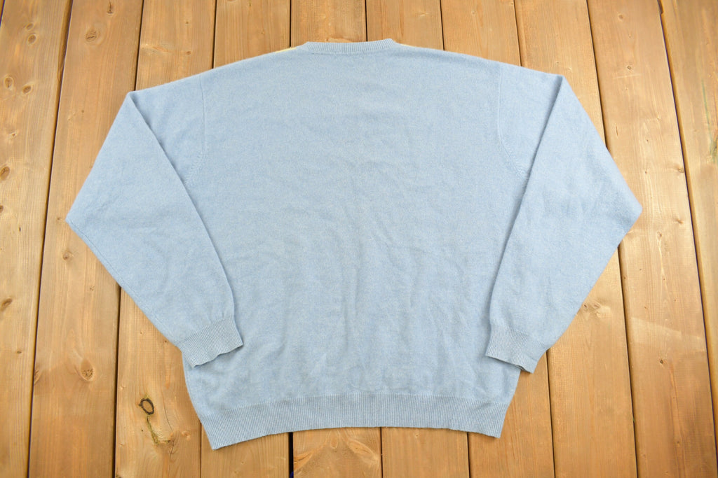Vintage 1990s John Ashford Cashmere Argyle Sweater