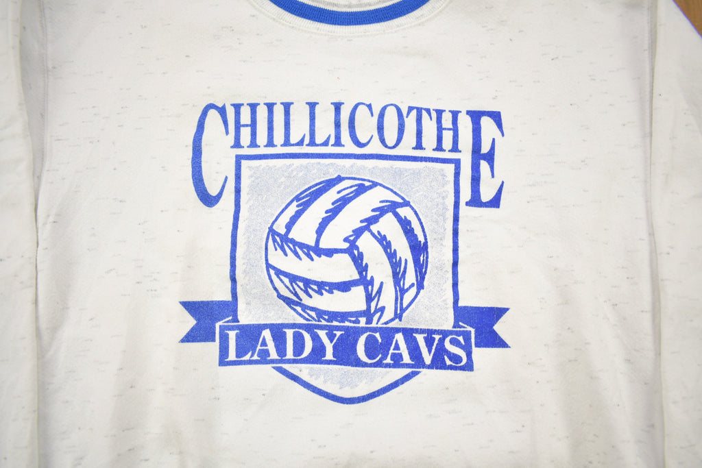 Vintage 1990s Chilicothe Lady Cavs Ribbed Crewneck Sweatshirt