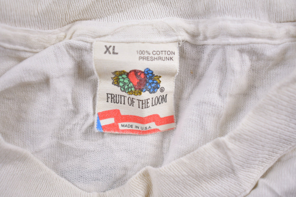Vintage 1988 Fruit of the Loom Bike Race Graphic T Shirt