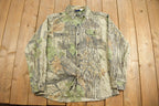 Vintage 1990s Sports Afield Real Tree Camouflage Button Up Shirt