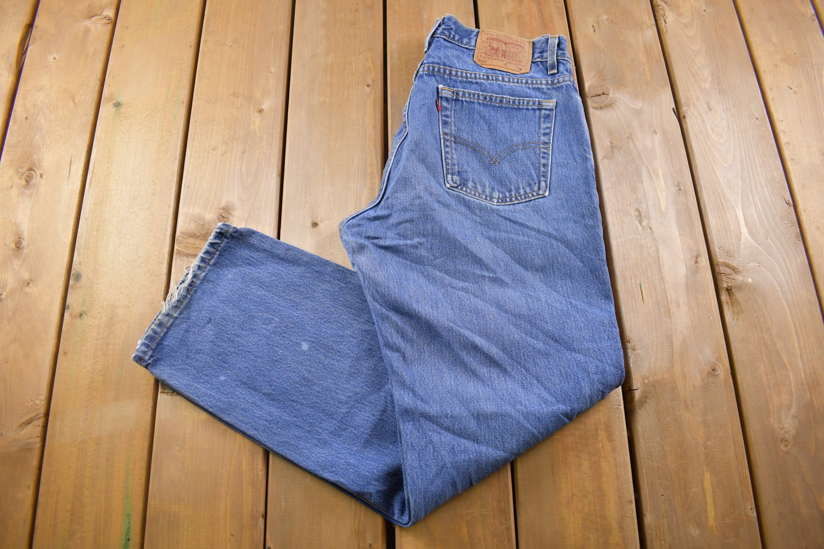 Vintage 1990s Levi's 555 Tab Jeans Size 35 x 31
