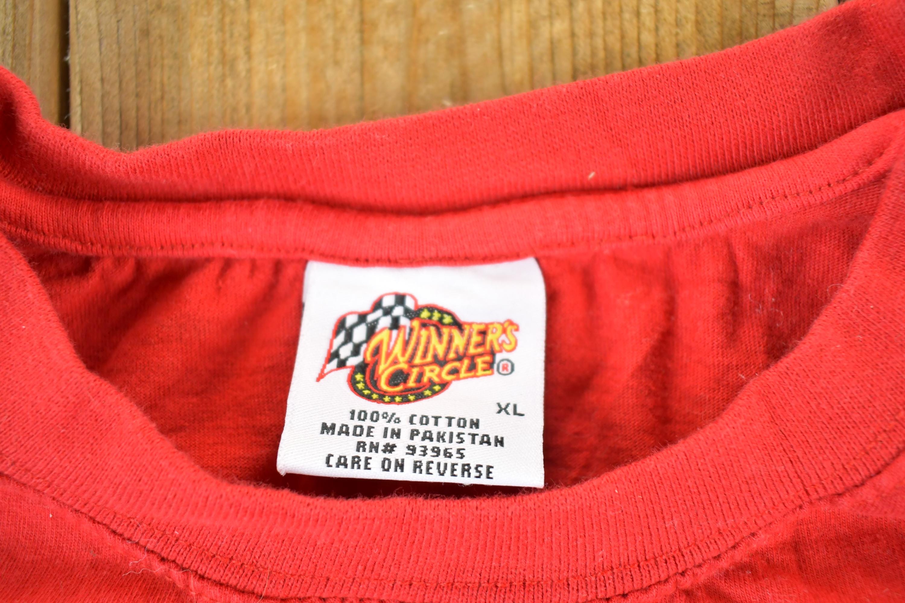 Vintage 1990s Dale Earnhardt JR Souvenir Long Sleeve T-Shirt Mens M