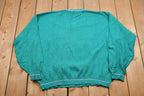 Vintage Isle of Cotton V-Neck Knitted Sweater