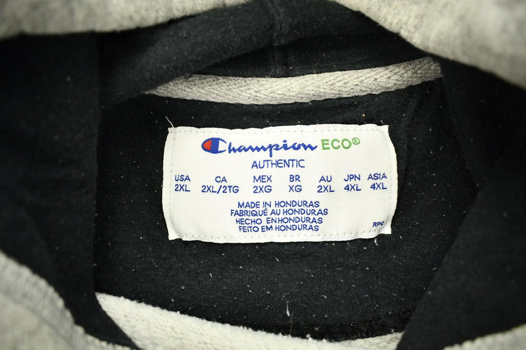 Vintage 1990s Grey Champion Small Logo Hoodie