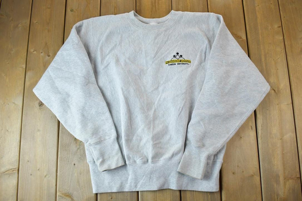 Vintage 1990s The Leadership Institute Towson University Collegiate Crewneck