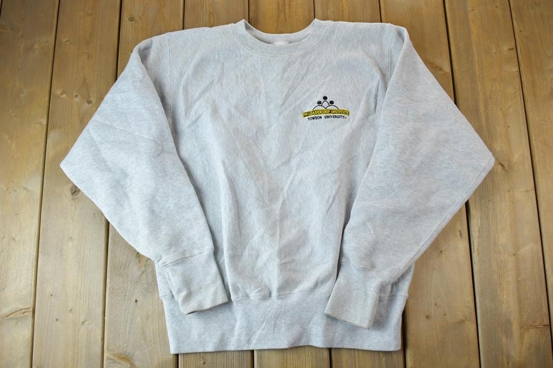 Vintage 1990s The Leadership Institute Towson University Collegiate Crewneck
