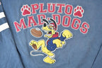 Vintage 1990s Pluto Maddogs Football Mickey Mouse Disney Crewneck
