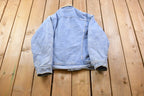 Vintage 1980s Lee Riveted Blanket Lined Jean Jacket