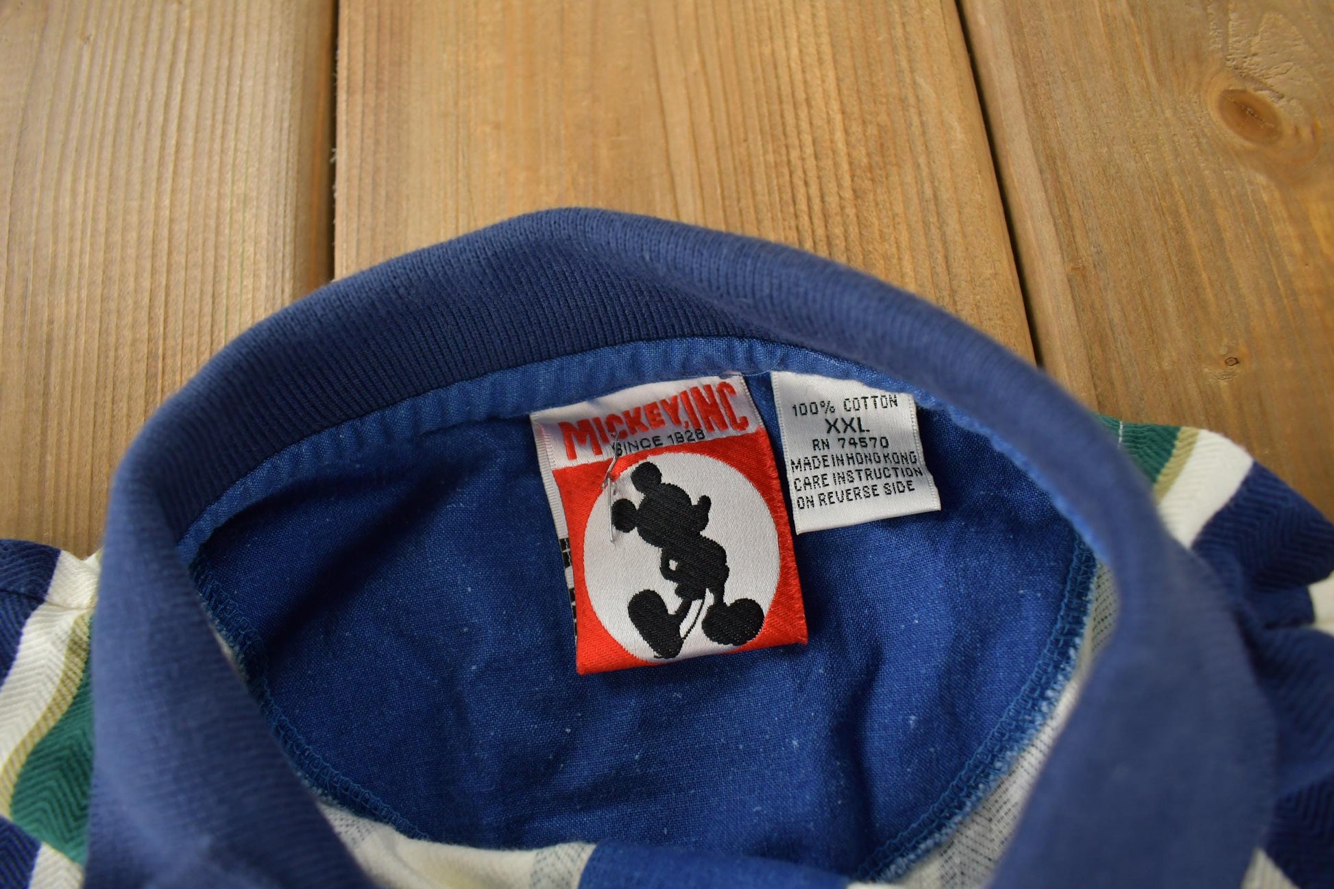 Vintage 1990s Disney Mickey Mouse Collared Polo Shirt / Mickey Inc / Disney Shirt / Polo Shirt / Mickey Mouse / Embroidered