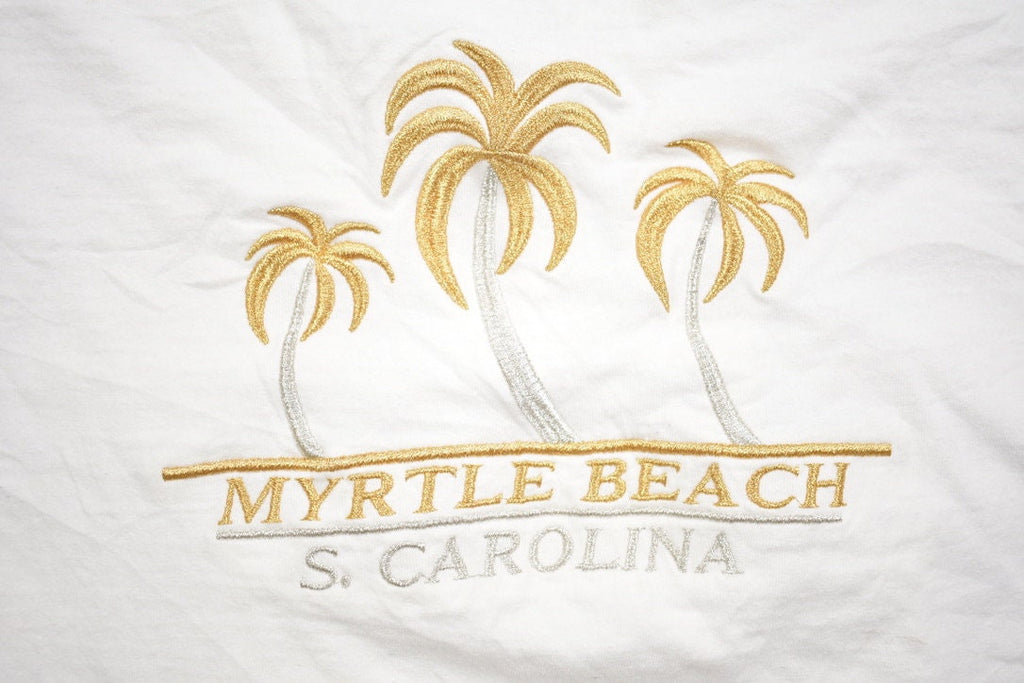 Vintage 1990s Myrtle Beach Embroidered T-Shirt