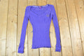 Women Vintage Vigoss Y2K Ribbed T-Shirt / Vigoss Grunge Skull Print / Contrast Stitch / Internet Famous Clothing / Over Dyed