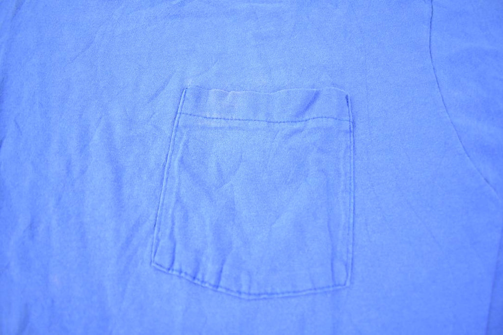Vintage 1990s Fruit Of The Loom Blank Pocket Single Stitch T-Shirt Made In USA
