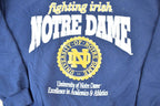 Vintage 1990s University Of Notre Dame Fighting Irish Collegiate Crewneck Made In USA
