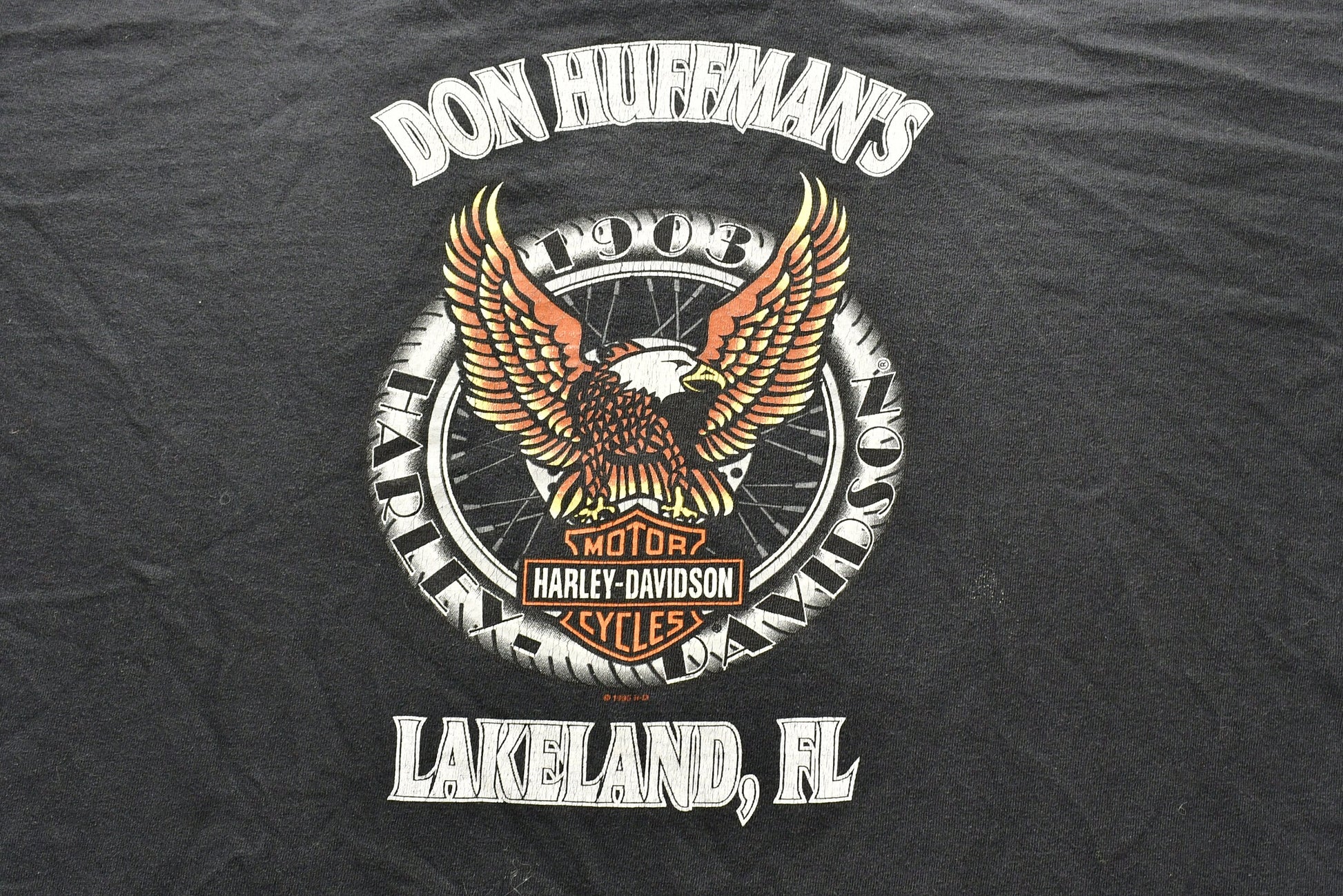 Vintage 1995 Harley Davidson Motorcycles Brute Force Don Huffman's T-Shirt