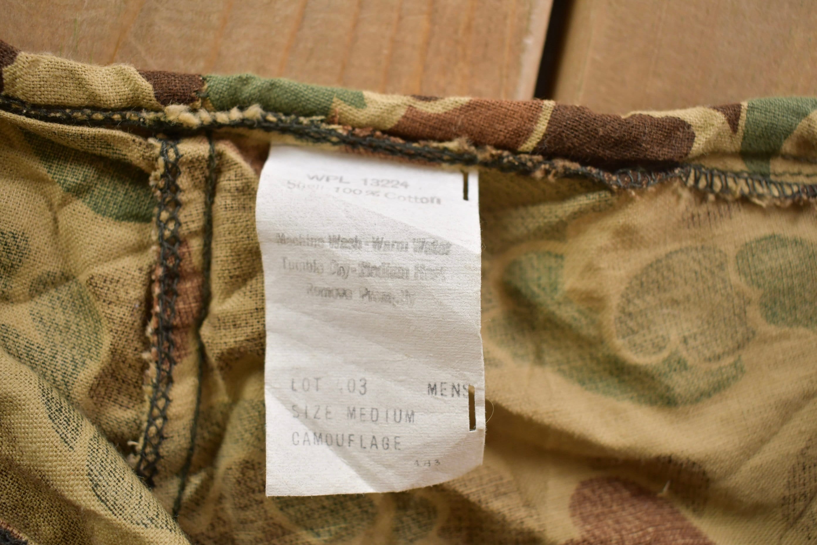 Vintage 1990s Duck Camouflage Hunting Pants Size 38 x 27.5