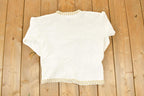 Vintage 1990s P Galli Knit Cute Teddy Bear Crewneck Sweater Women's M