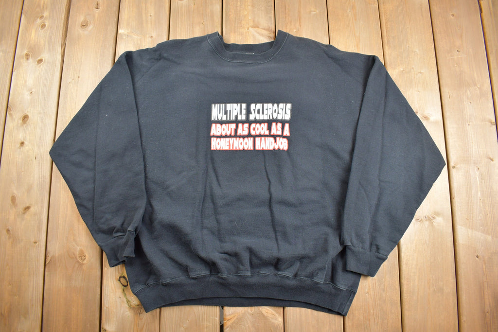 Vintage 1990s Multiple Sclerosis Parody Crewneck Sweatshirt